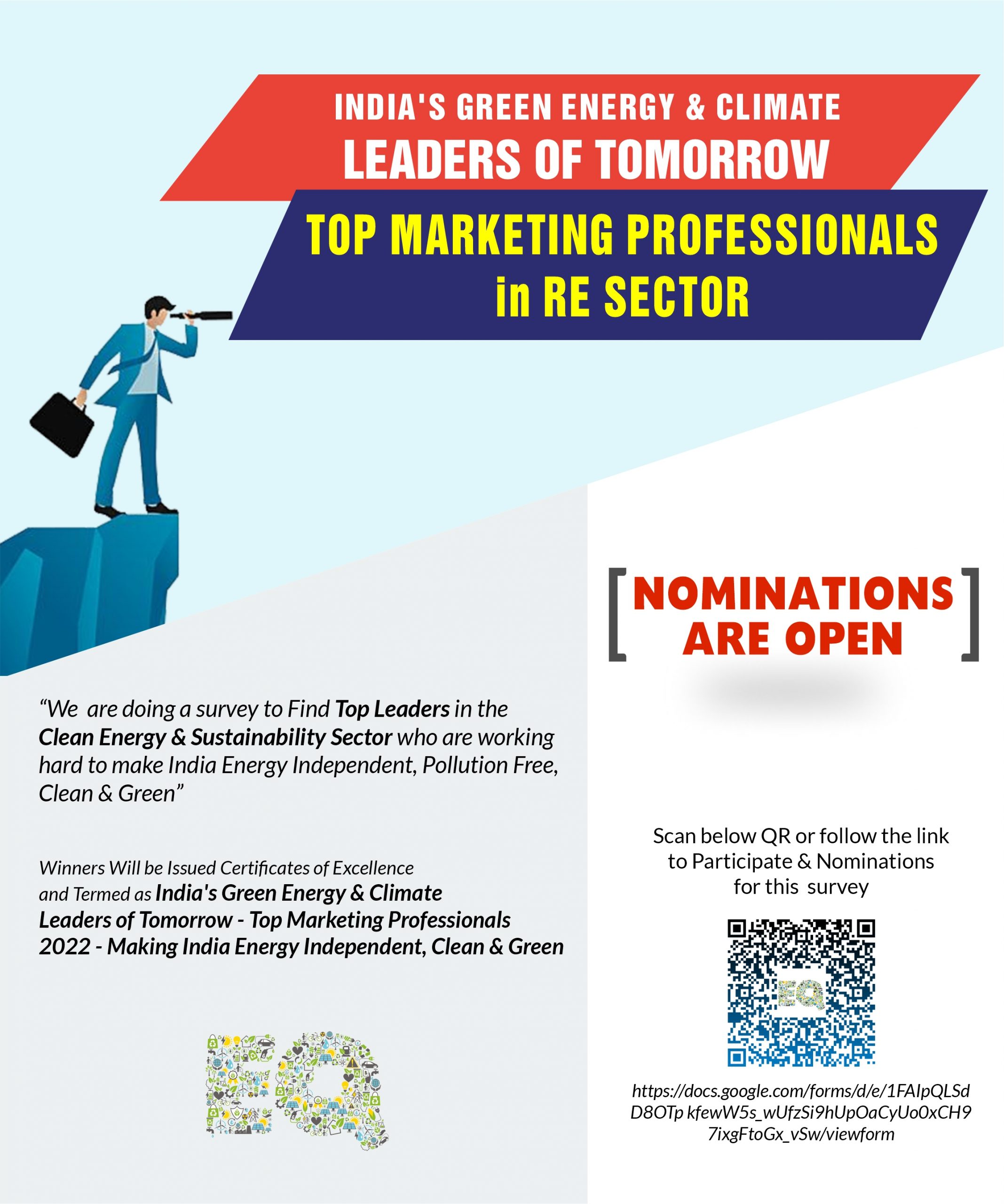 India’s Green Energy & Climate Leaders of Tomorrow – Top Marketing Professionals 2022 – Making India Energy Independent, Clean & Green